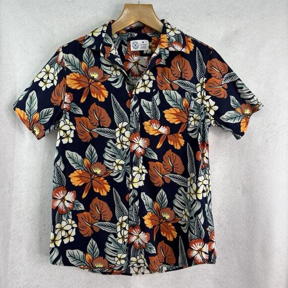 Hurley Shirt Mens Size M Multicolor Allover Print Hawaiian Tropical Beach Floral - Picture 1 of 6